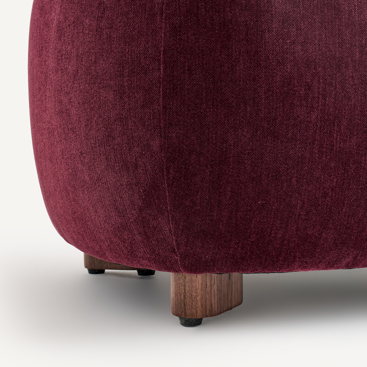 Pouf en velours, MODALIE rouge bordeaux, EMMANUEL GALLINA X AM.PM