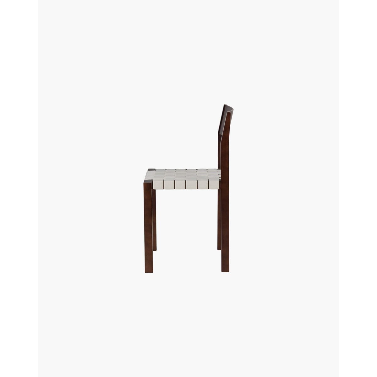Chaise Toli - cadre en hêtre, assise tressée coton marron cacao, NOO.MA