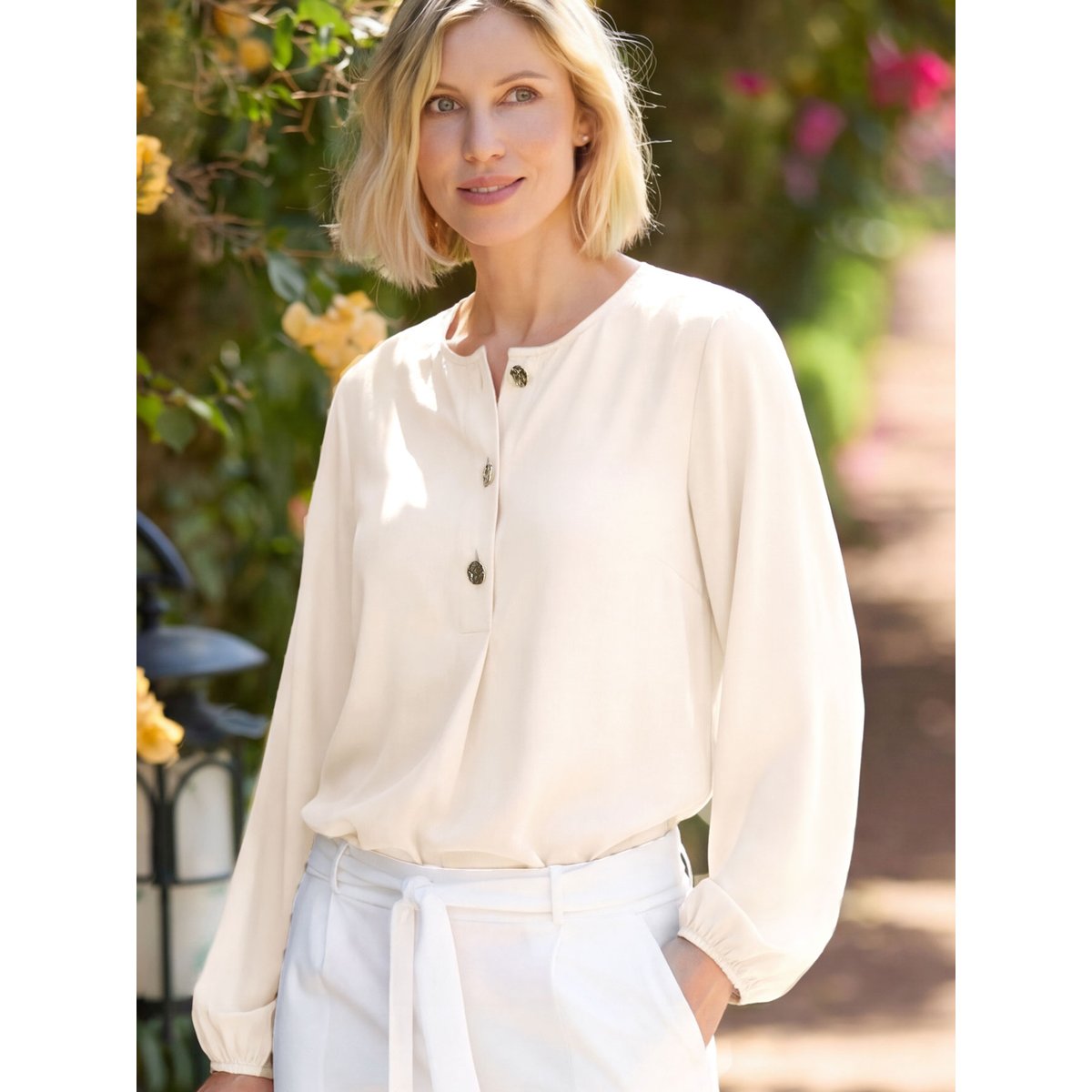 Blouse fluide ecru, DAXON