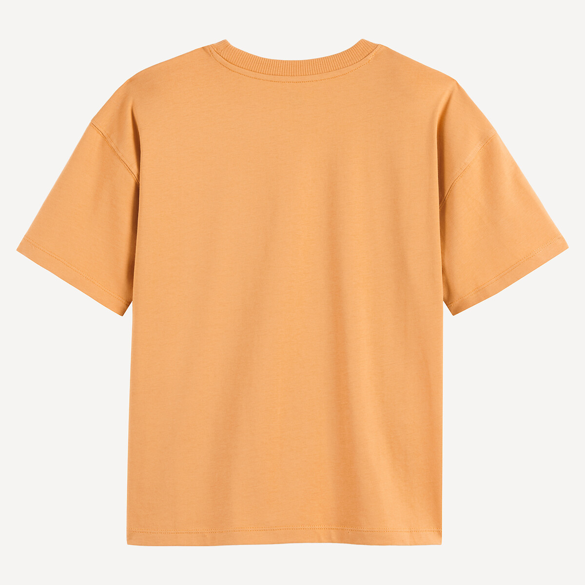 T-shirt col rond, oversize, à manches courtes, imprimé soleil orange, LA REDOUTE COLLECTIONS