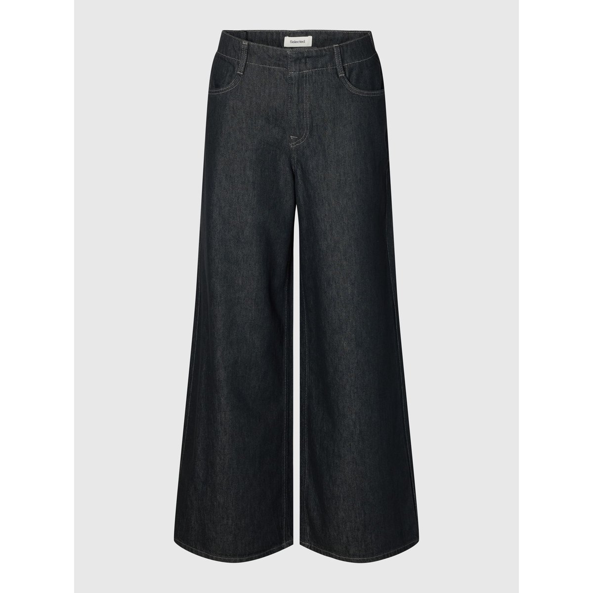 Jean Large gris - dark grey denim1, SELECTED