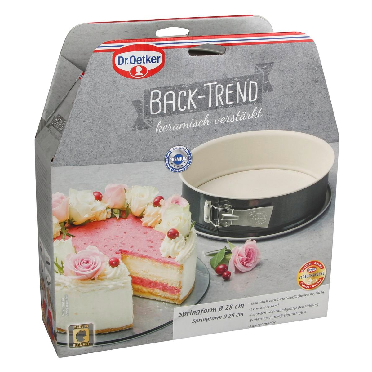 Moule à manqué BACK TREND blanc, DR OETKER