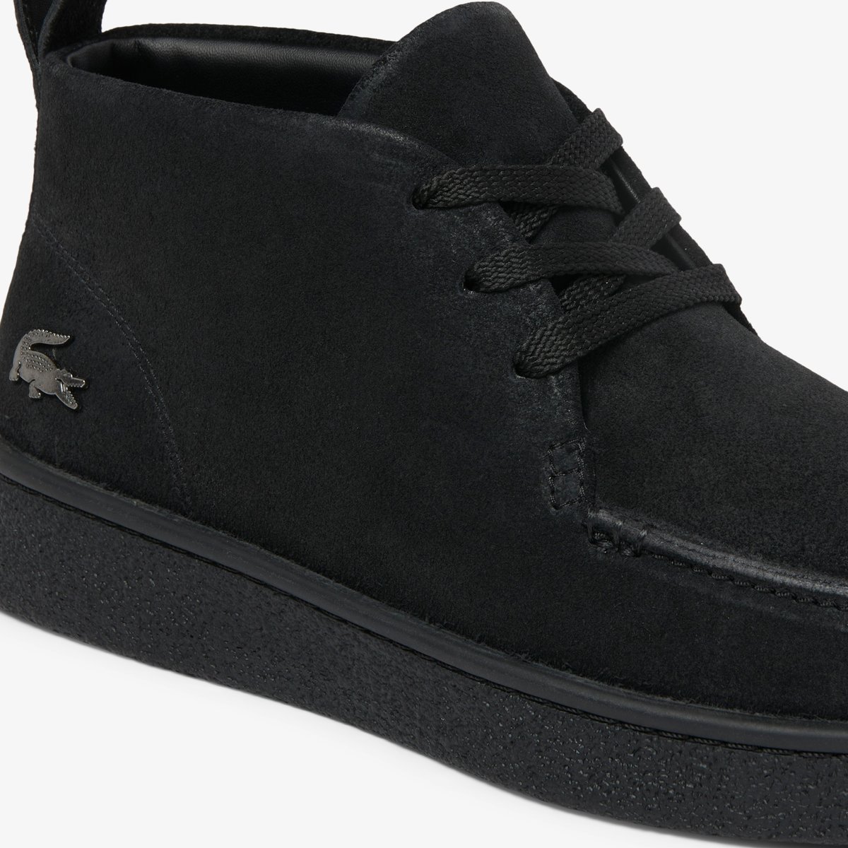 Sneakers Baseshot Chukka homme en suède noir-02h, LACOSTE