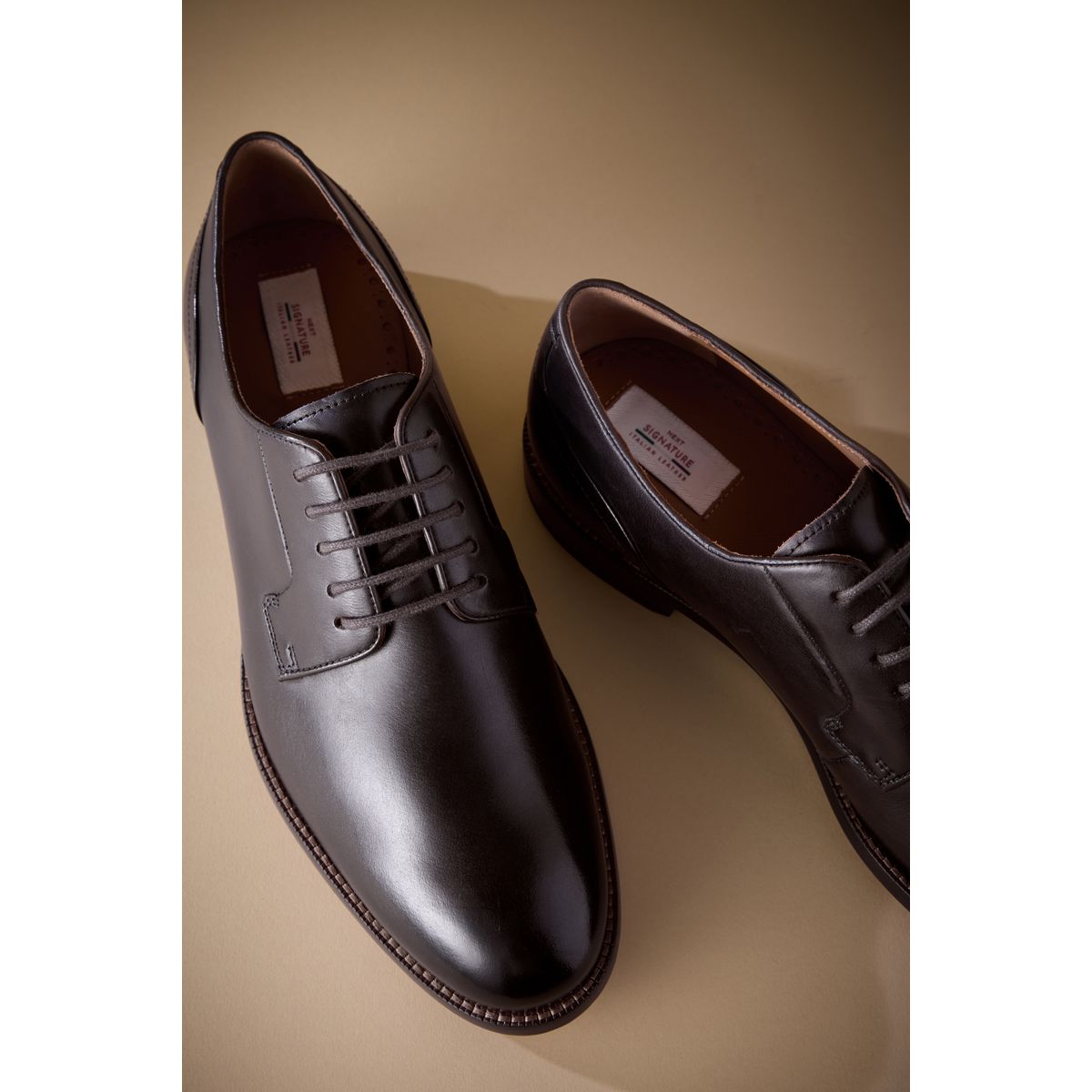Chaussures derby avec semelle marron, NEXT