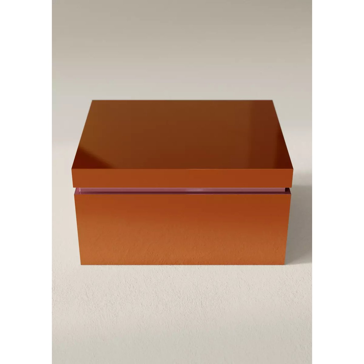 Boîte bicolore en bois marron, MANGO HOME