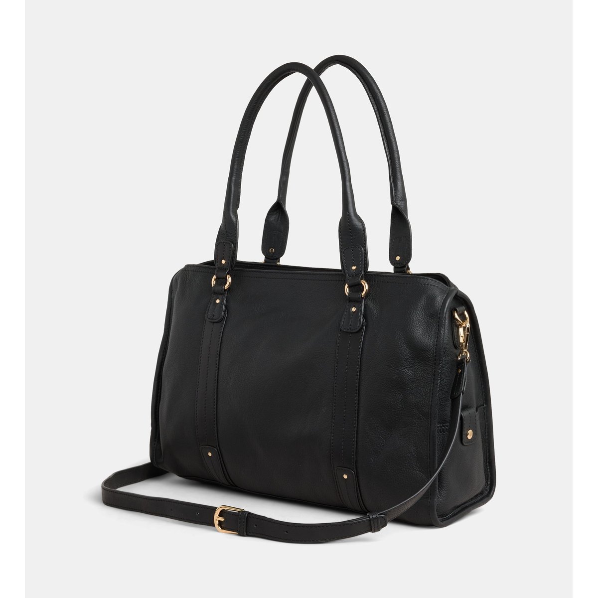 Sac cabas inès cuir noir, GALERIES LAFAYETTE