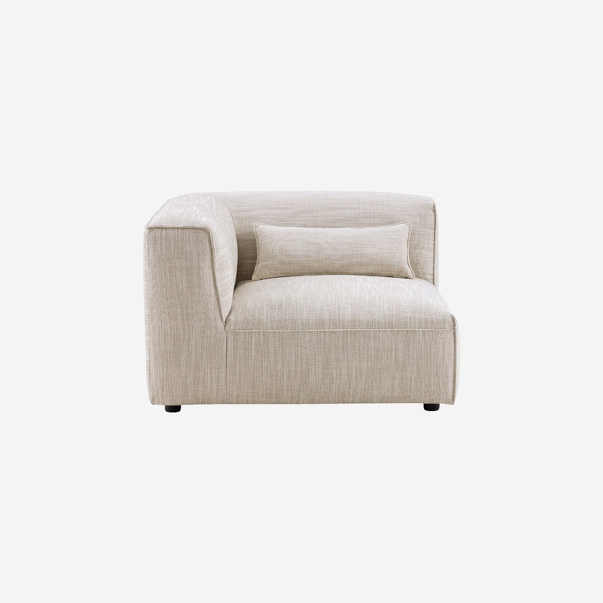 Module d'angle en tissu KOFI II beige, HABITAT