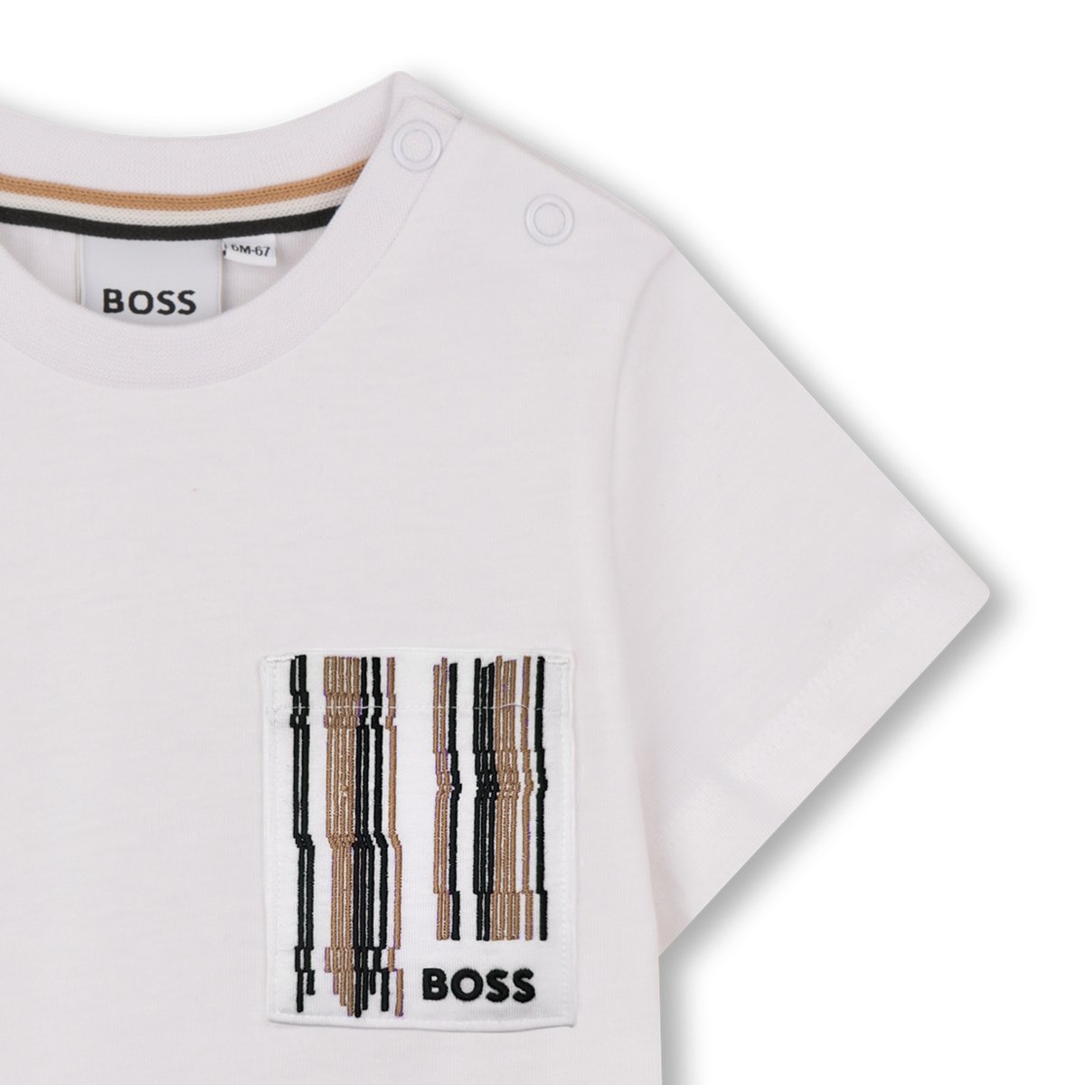 Tee-shirt manches courtes blanc, BOSS KIDSWEAR