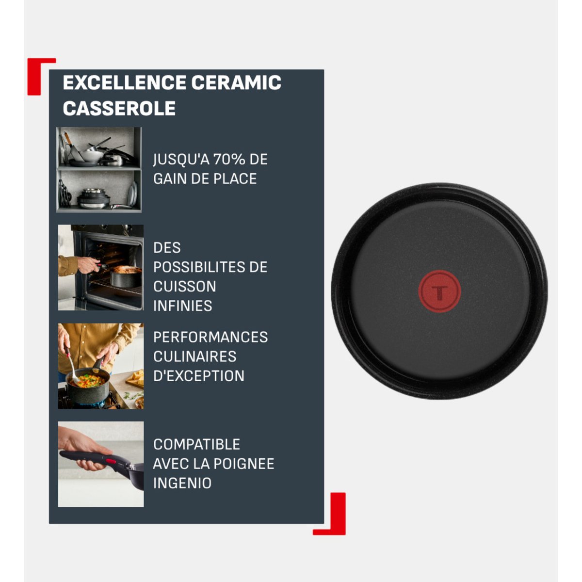 Casserole - ø18 cm noir, TEFAL