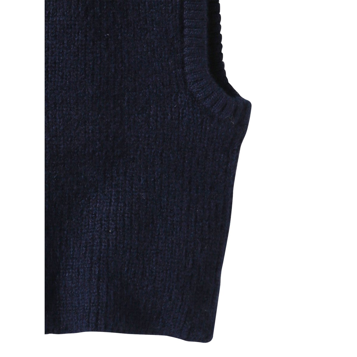 Cagoule en maille côtelée bleu nuit, VERTBAUDET