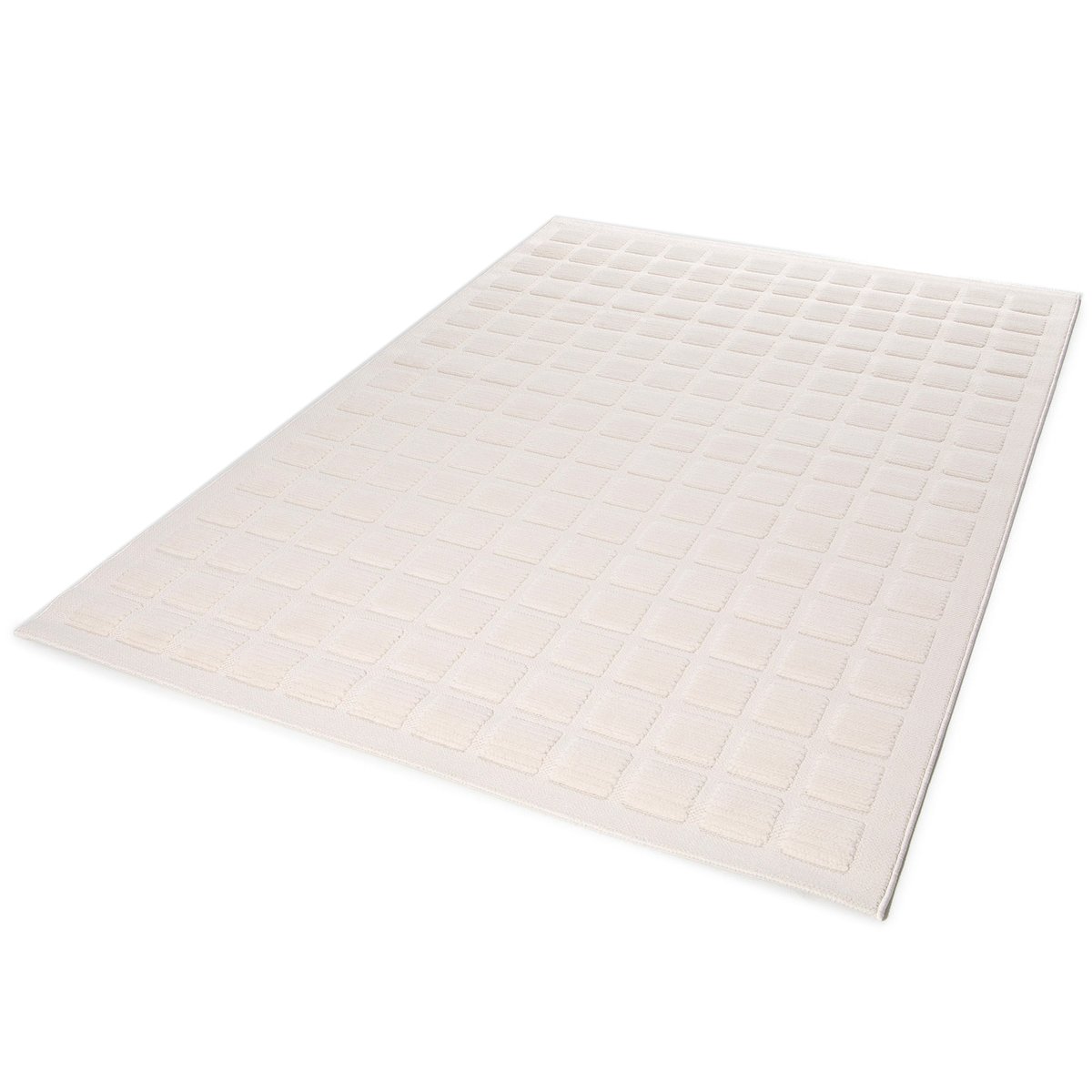 Tapis effet 3D doux et élégant FACET beige sable, AFK LIVING