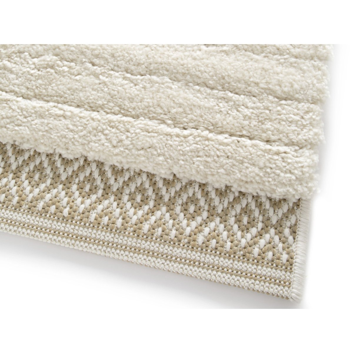 Tapis poils courts style moderne, NUBIO beige, BOBOCHIC