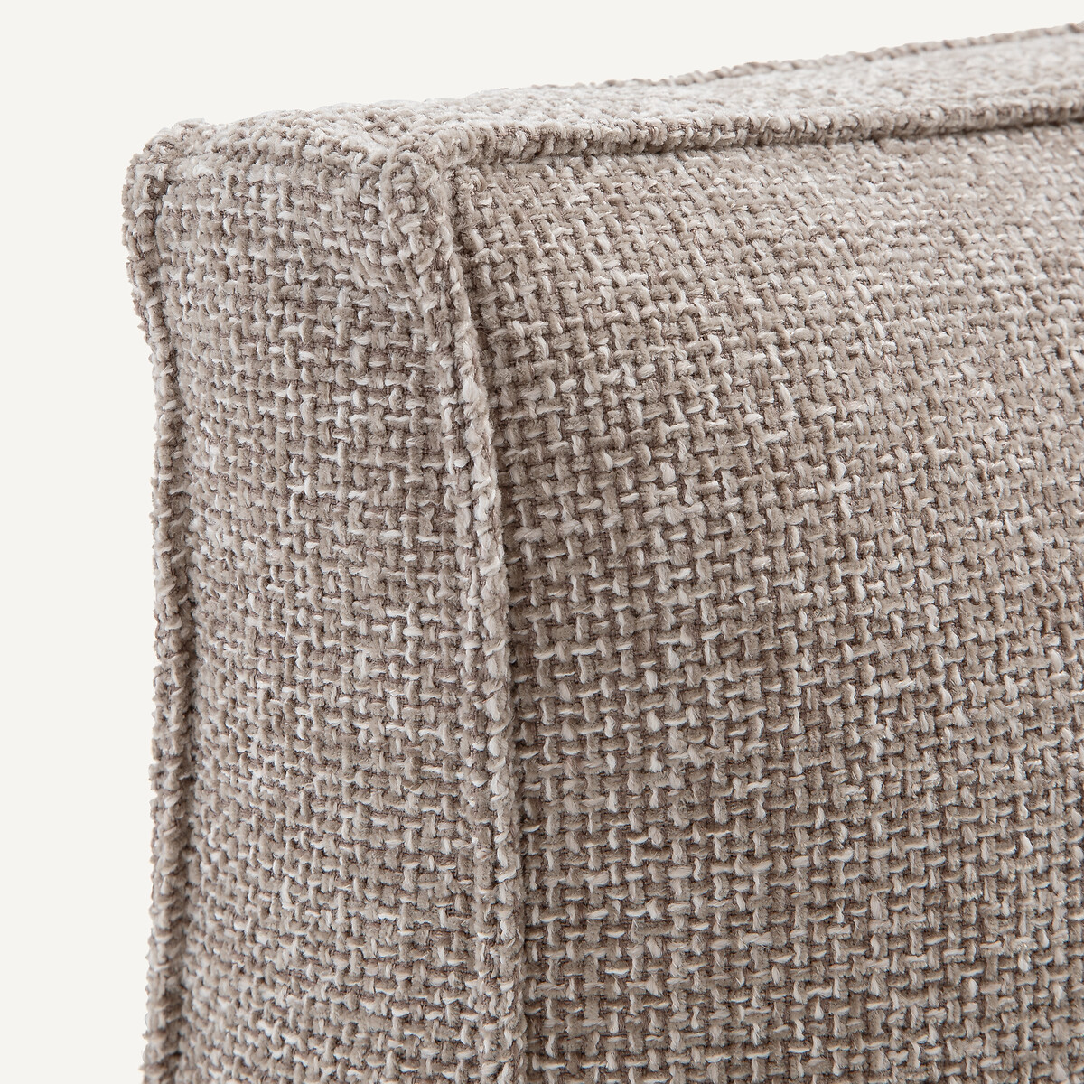 Fauteuil en chêne, plaqué et tissu chiné, DILMA marron glacé, AM.PM
