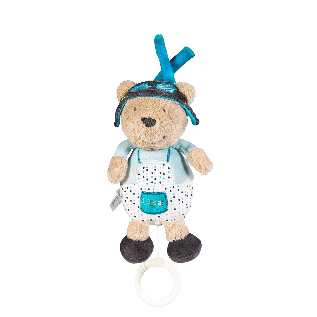 Mini Musical en velours bleu, SAUTHON