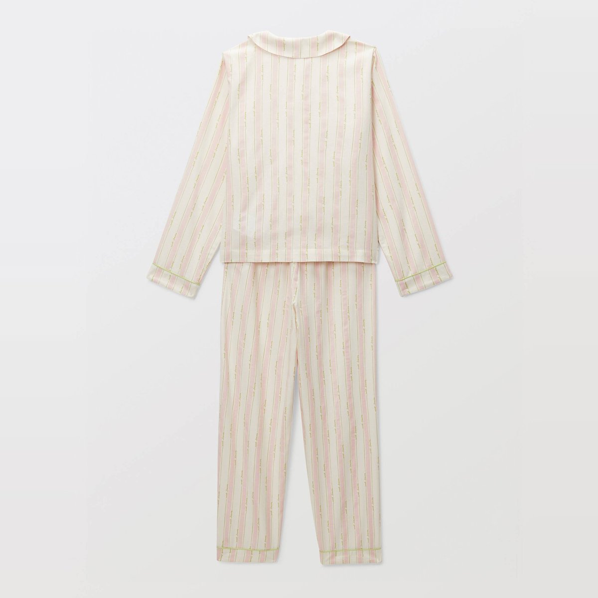 Pyjama manches longues avec col claudine imprimé en coton BIO GOTS naturel, MONOPRIX
