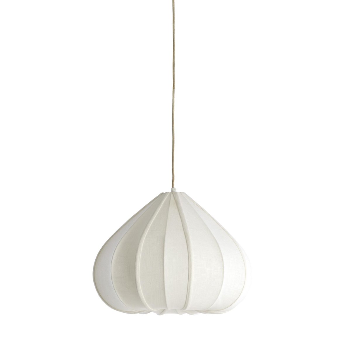 Lampe Suspendue Textiles ZUBEDA crème, LIGHT & LIVING 