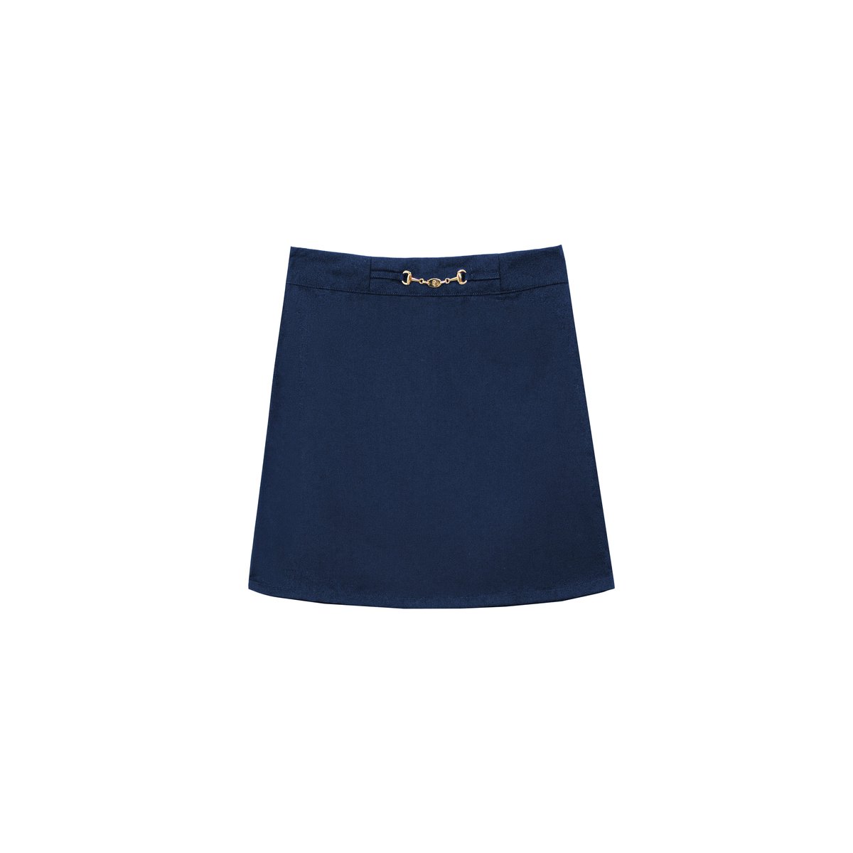 Jupe courte droite uni JANIN 25-marine, LA PETITE ETOILE