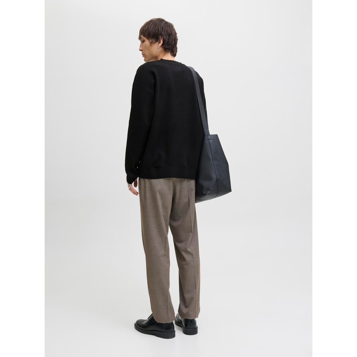 Pull En Maille black 1, JACK & JONES