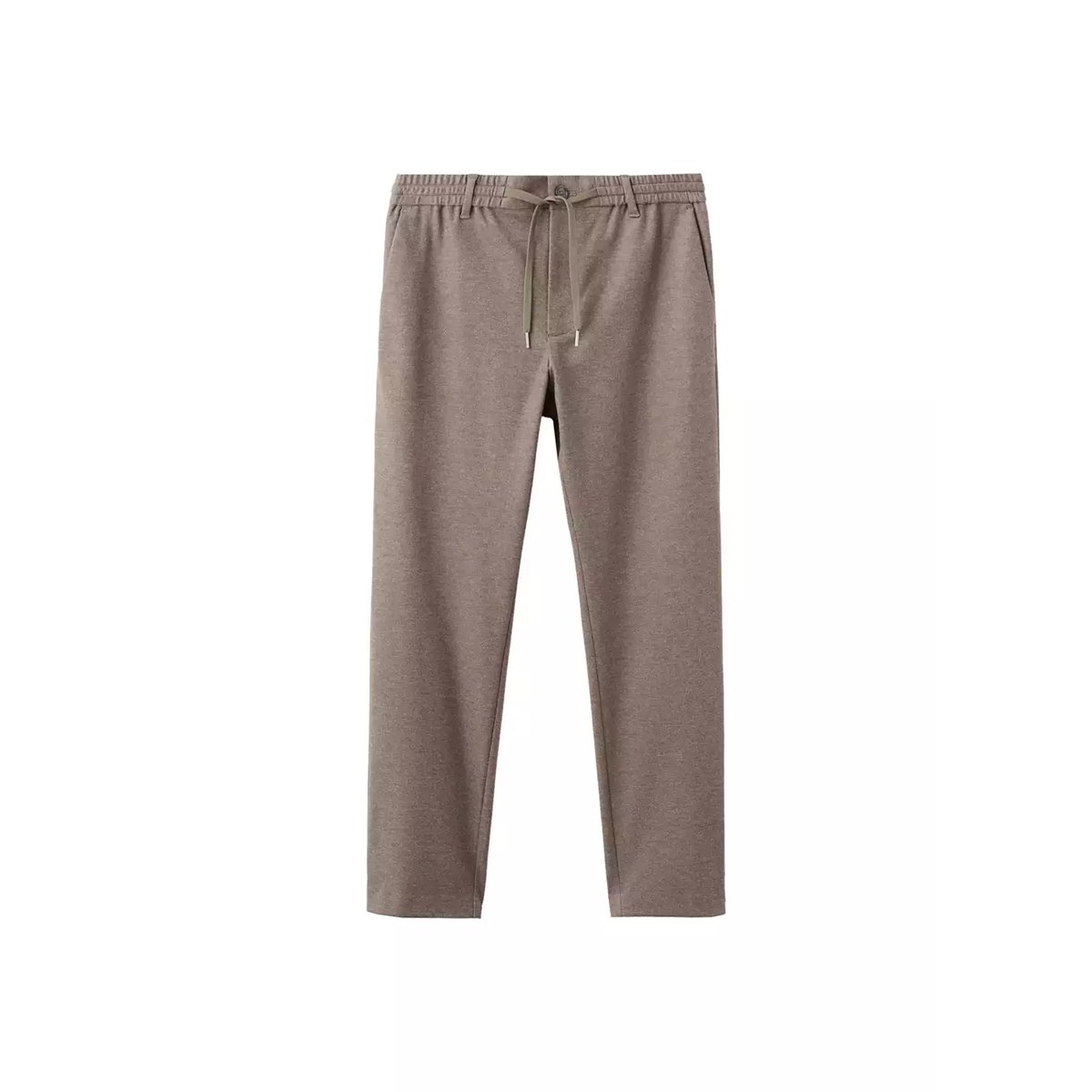 Pantalon flanelle regular-fit tabac, MANGO MAN