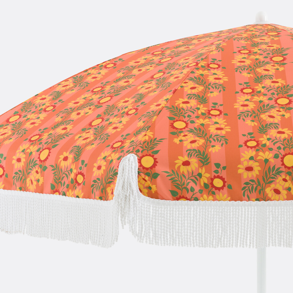 Sonnenschirm VALERIA, mit Fransen, Stoff mit Blumenmuster motiv blumen, LA REDOUTE INTERIEURS