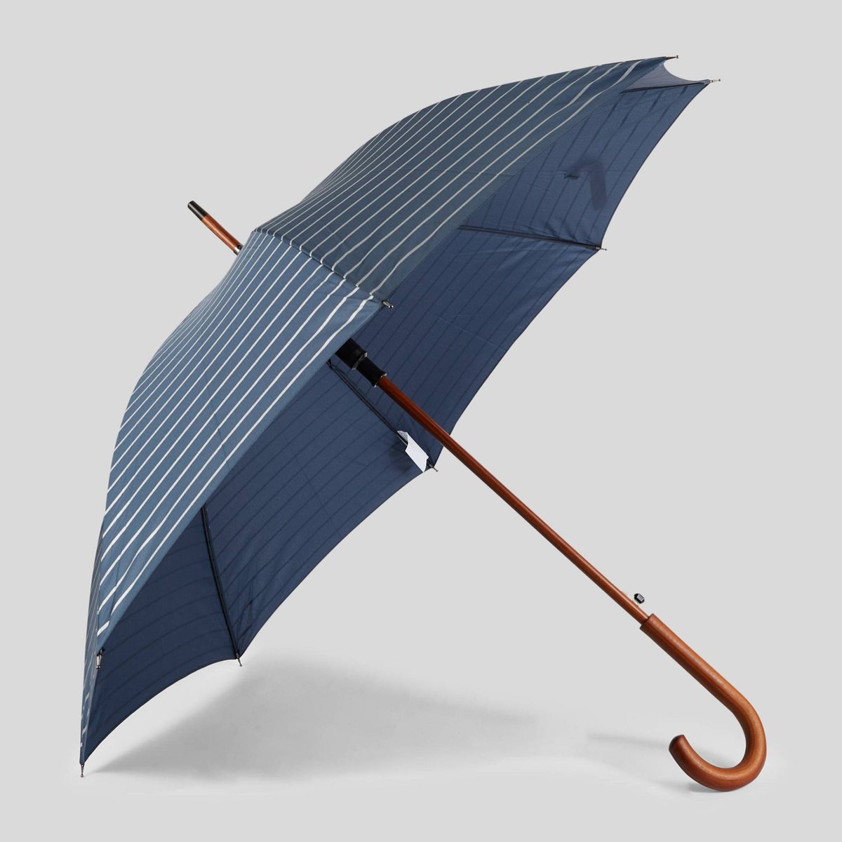 Parapluie long uni marine, MONOPRIX