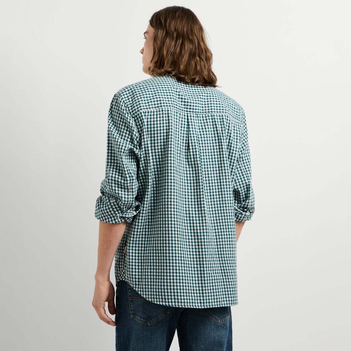 Chemise En Sergé À Carreaux Coupe Casual richmond green, PEPE JEANS