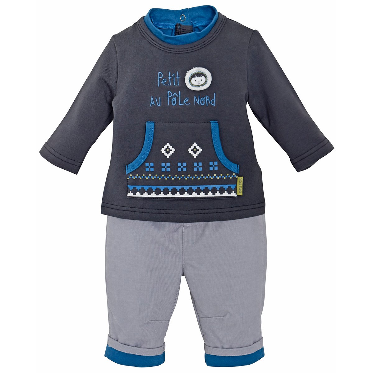 Ensemble sweat et pantalon garcon gris, SUCRE D'ORGE