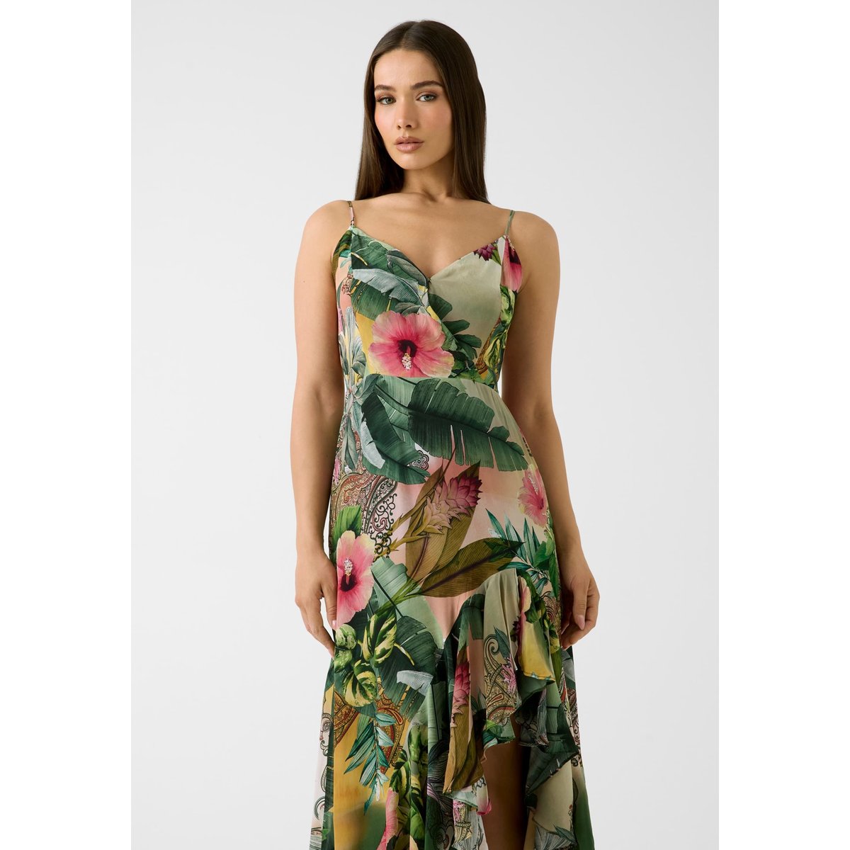 Maxi Imprimé Floral Dress fantaisie florale, GUESS