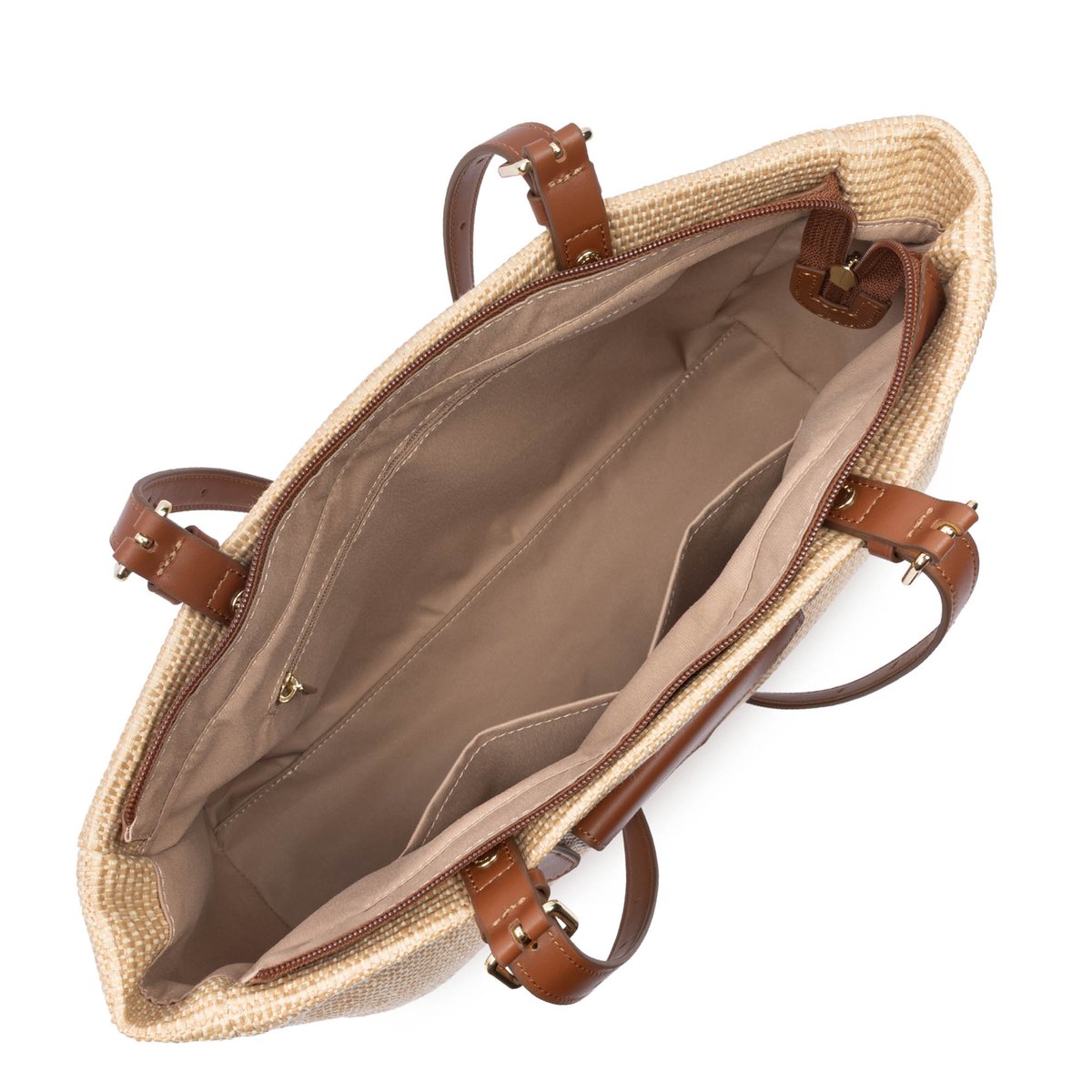 Sac cabas épaule MINI OSIER cognac, LANCASTER