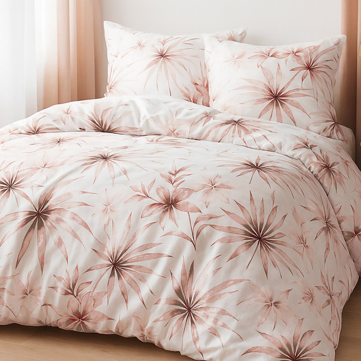 Parure housse de couette en percale de coton, Rosavela multicolore, C DESIGN HOME TEXTILE