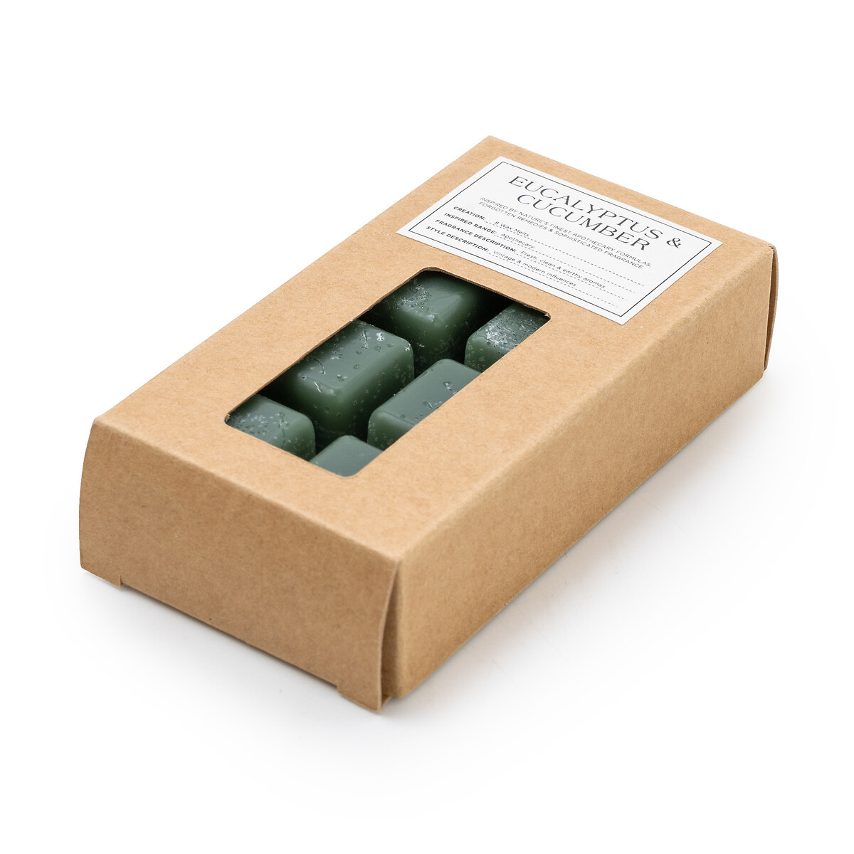 Pack of 8 Apothecary Eucalyptus & Cucumber Wax Melts green, SO'HOME