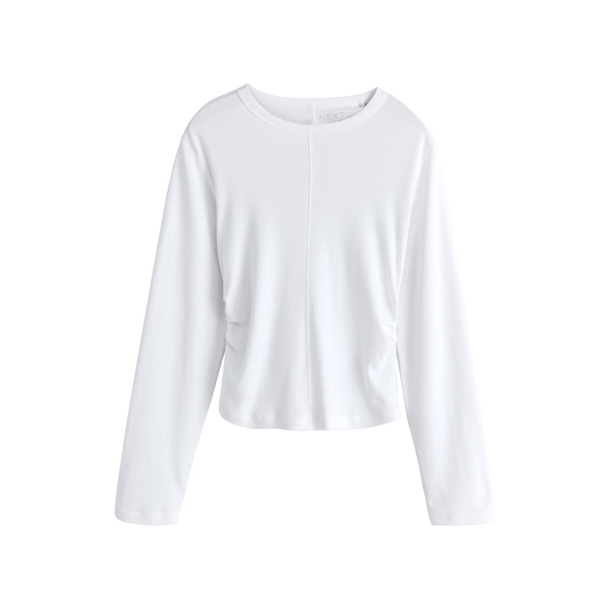 Haut cintré noir à manches longues, lot de 2 blanc/gris, NEXT