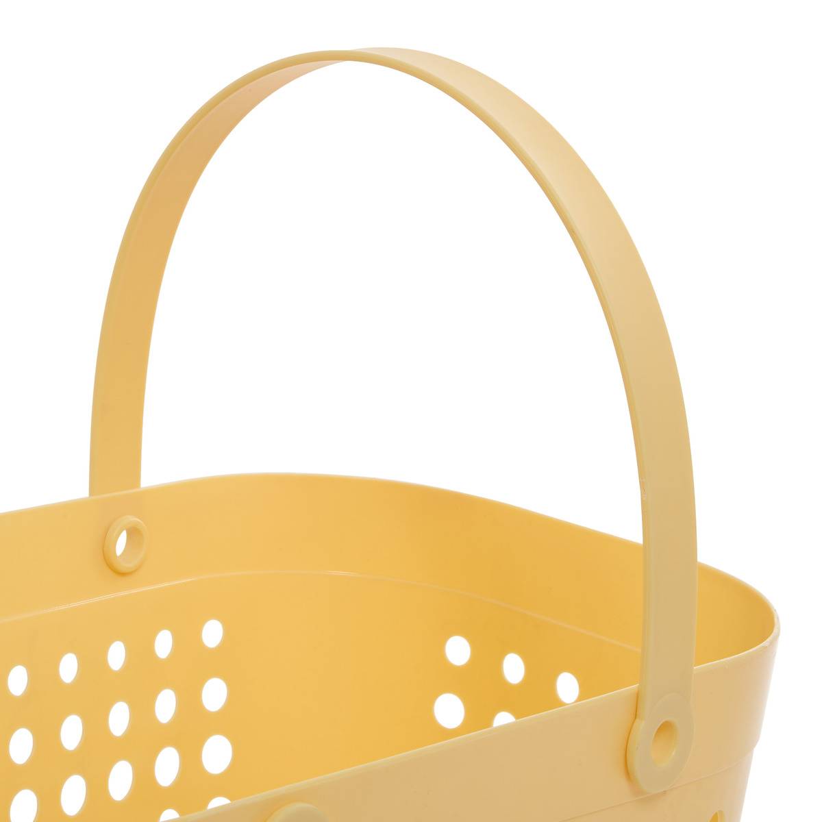 Panier à linge avec poignées rectangulaire 18 L jaune, 5FIVE SIMPLY SMART