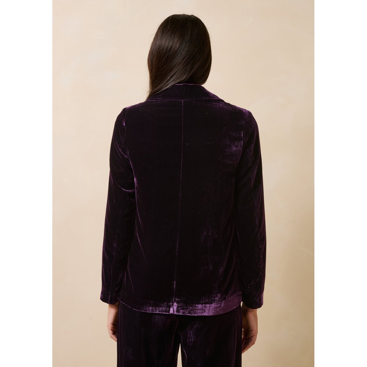 Veste tailleur en velours vin, LA FEE MARABOUTEE