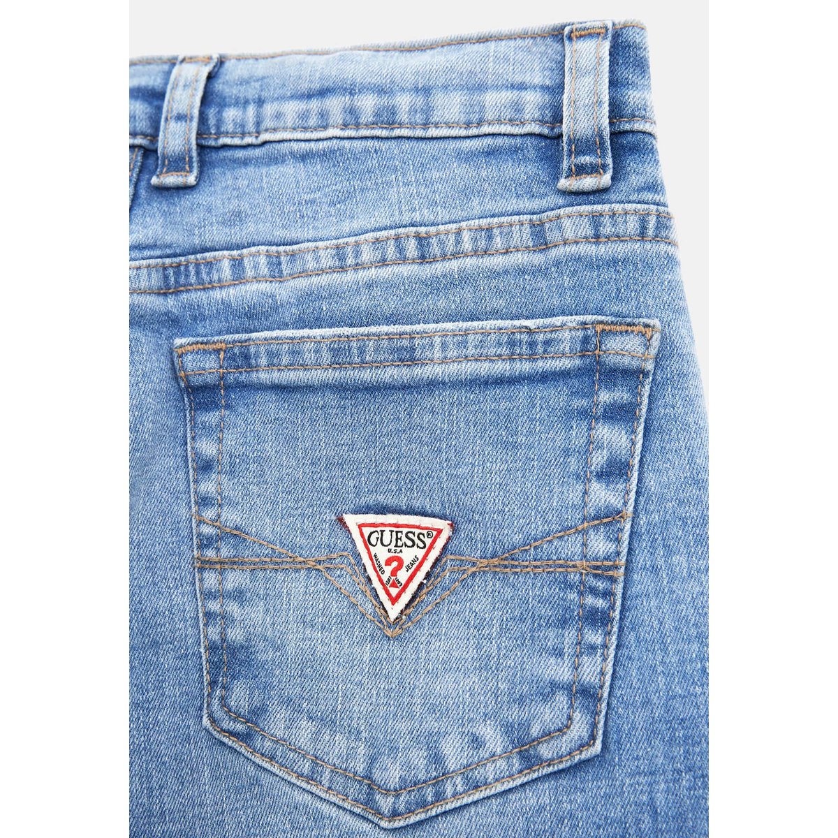 Jean Droit Taille Moyenne bleu, GUESS KIDS