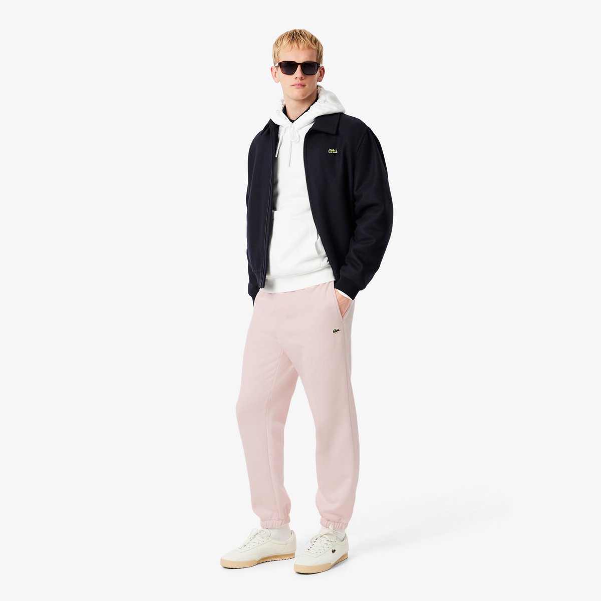Pantalon de survêtement regular fit rose-t03, LACOSTE