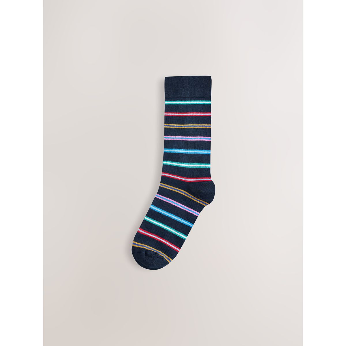 Chaussettes en modal, 4 paires signature rayures à pois néon bleu marine, NEXT