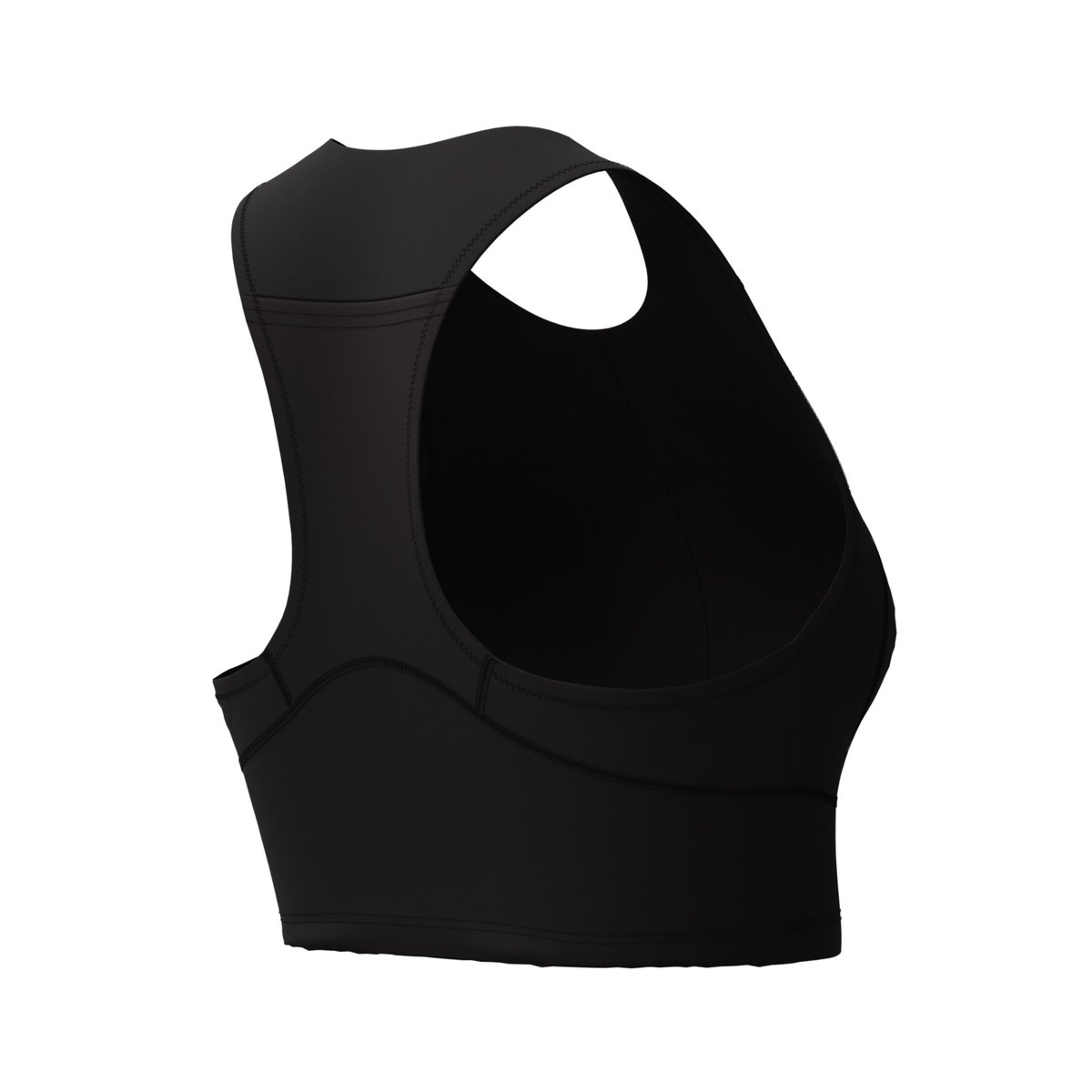 Haut de natation court et uni sans manches à dos nageur OCEAN noir, SPEEDO