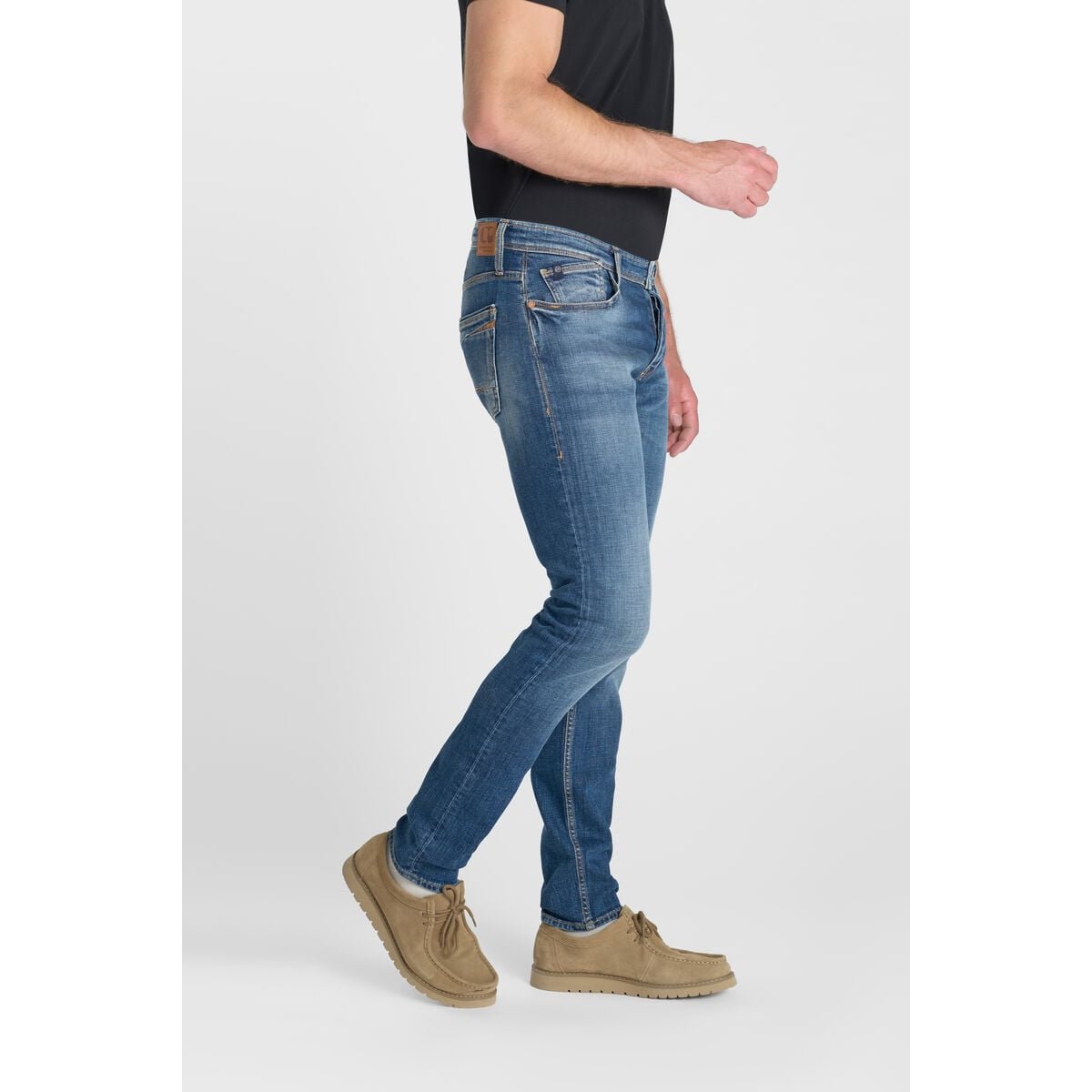 Jeans slim stretch 700/11, longueur 34 blue, LE TEMPS DES CERISES
