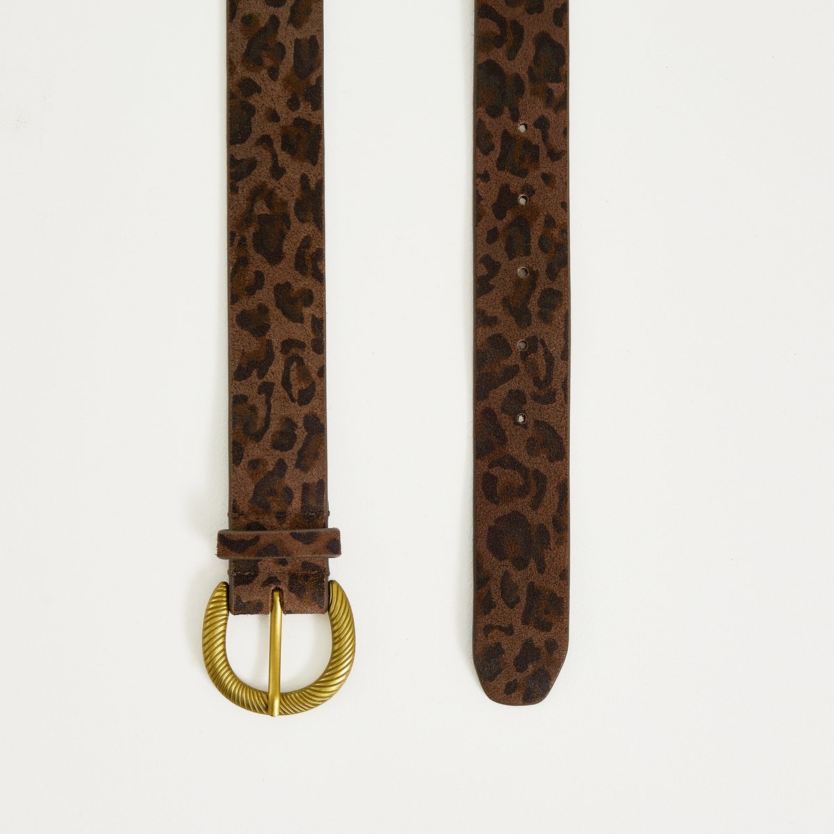 Ceinture croûte de cuir marron, GRAIN DE MALICE