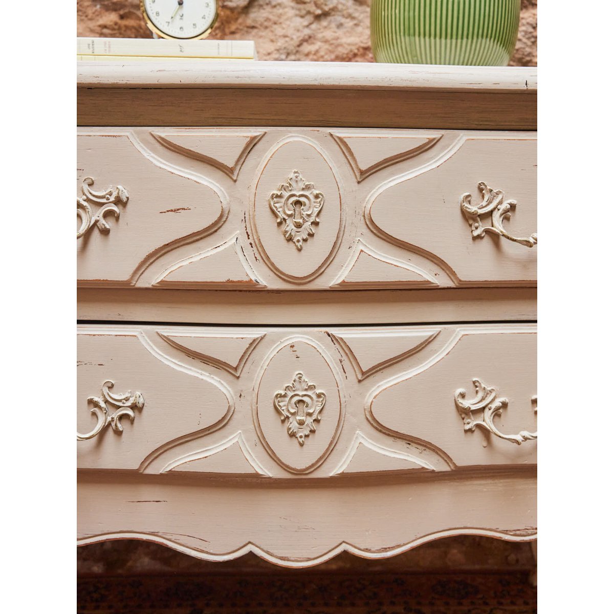 Commode en bois Garance N°673 - Bon état blanc, DEBONGOUT