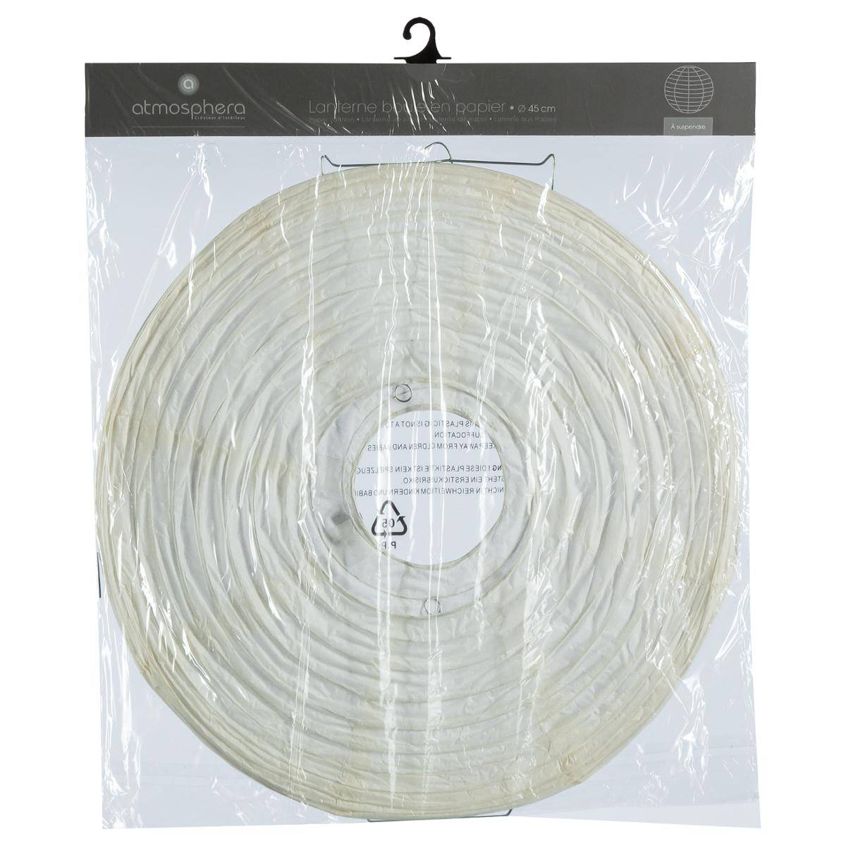 Lanterne boule blanc, ATMOSPHERA