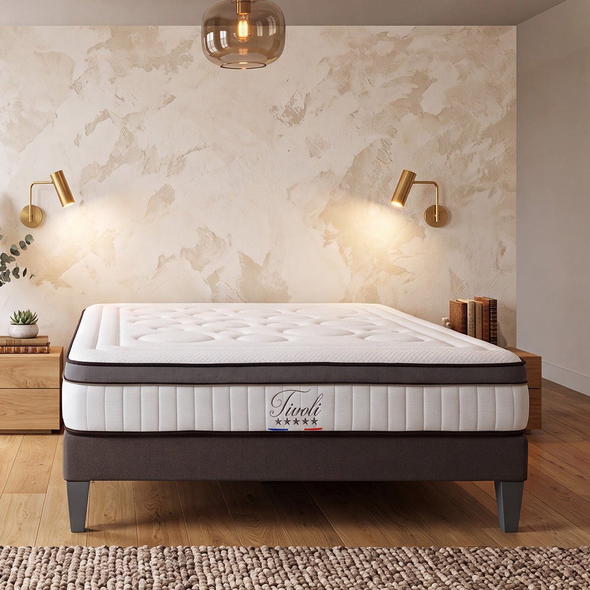 Matelas Tivoli - Mémoire de forme - Accueil moelleux - 25 cm d'épaisseur blanc, BELLECOUR