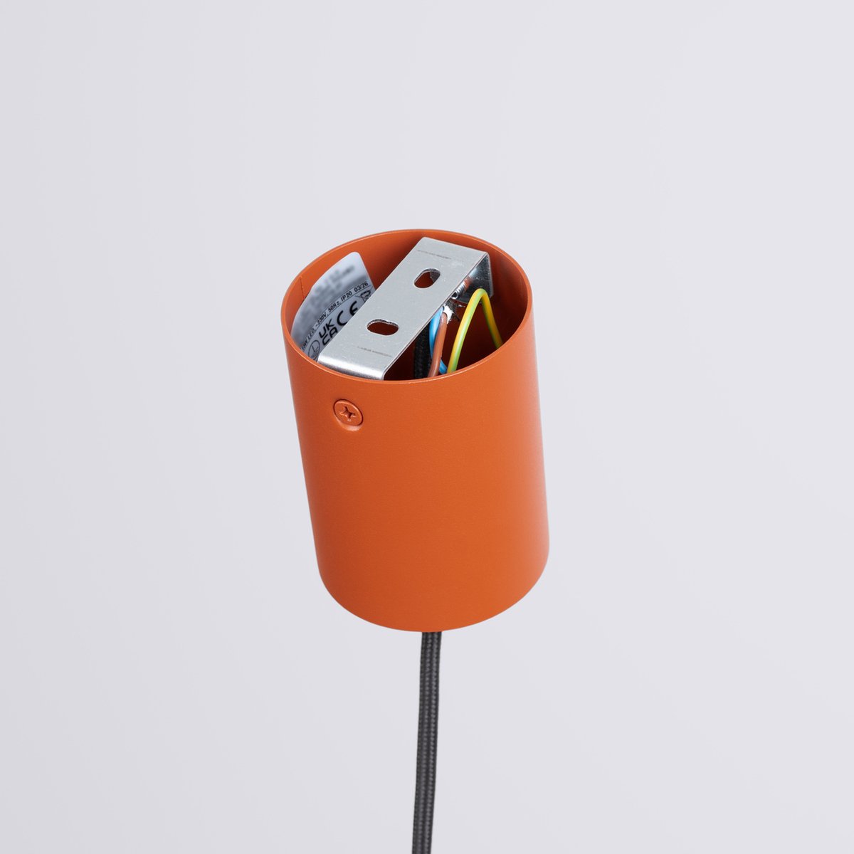 Suspension Acier Ocre Rouge E27 1 NOX ocre rouge, EDEN