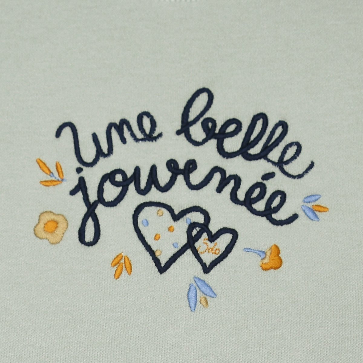 Tee shirt jessica interlock manches longues enfant vert, SUCRE D'ORGE