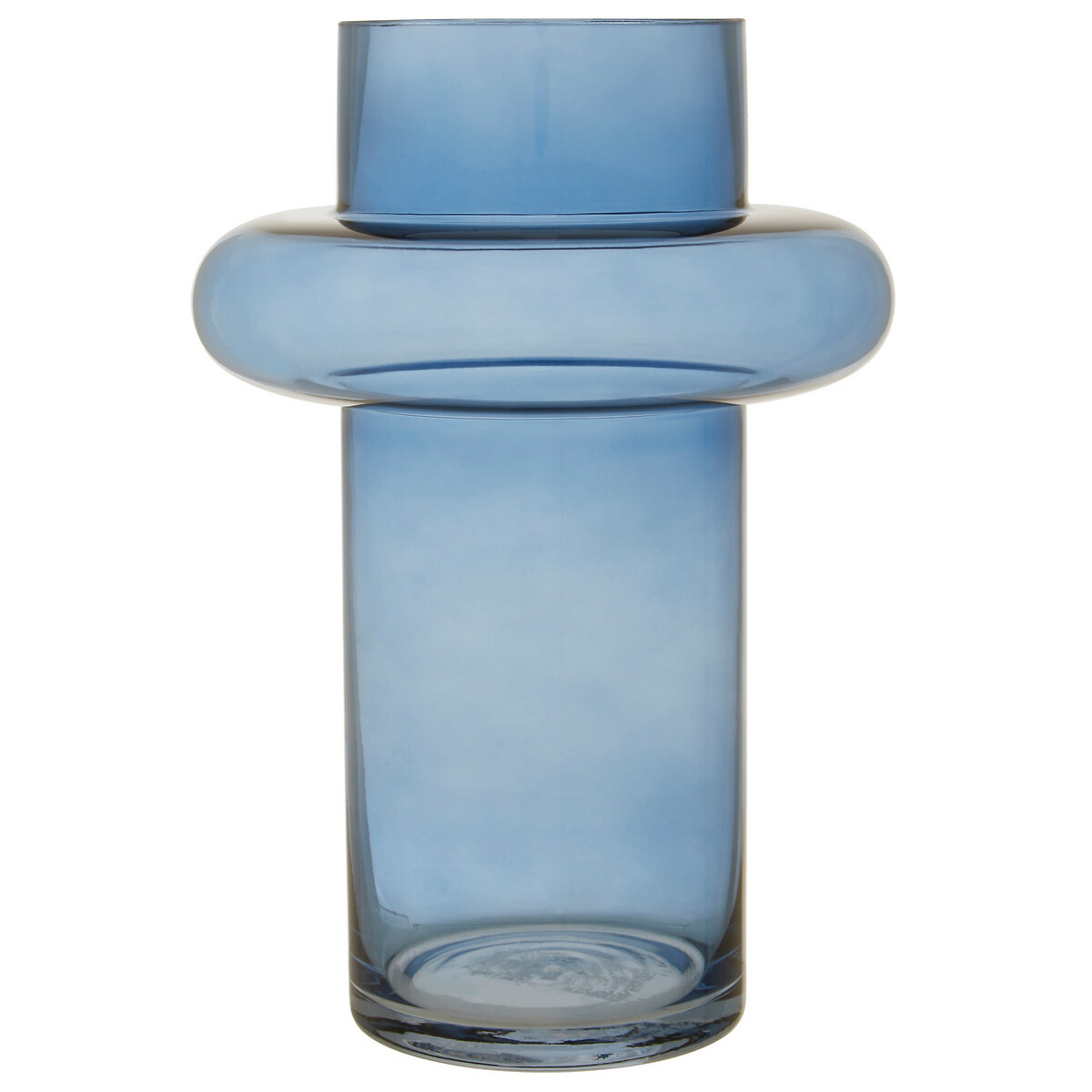 30cm Blue Finish Glass Vase blue, ÉDITÉ