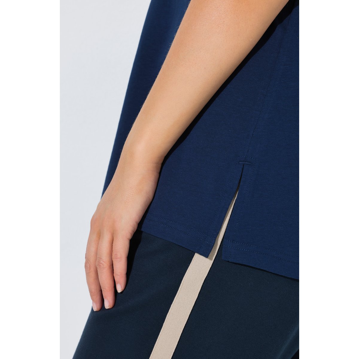 T-shirt motif imprimé Feeling Good bleu encre, ULLA POPKEN
