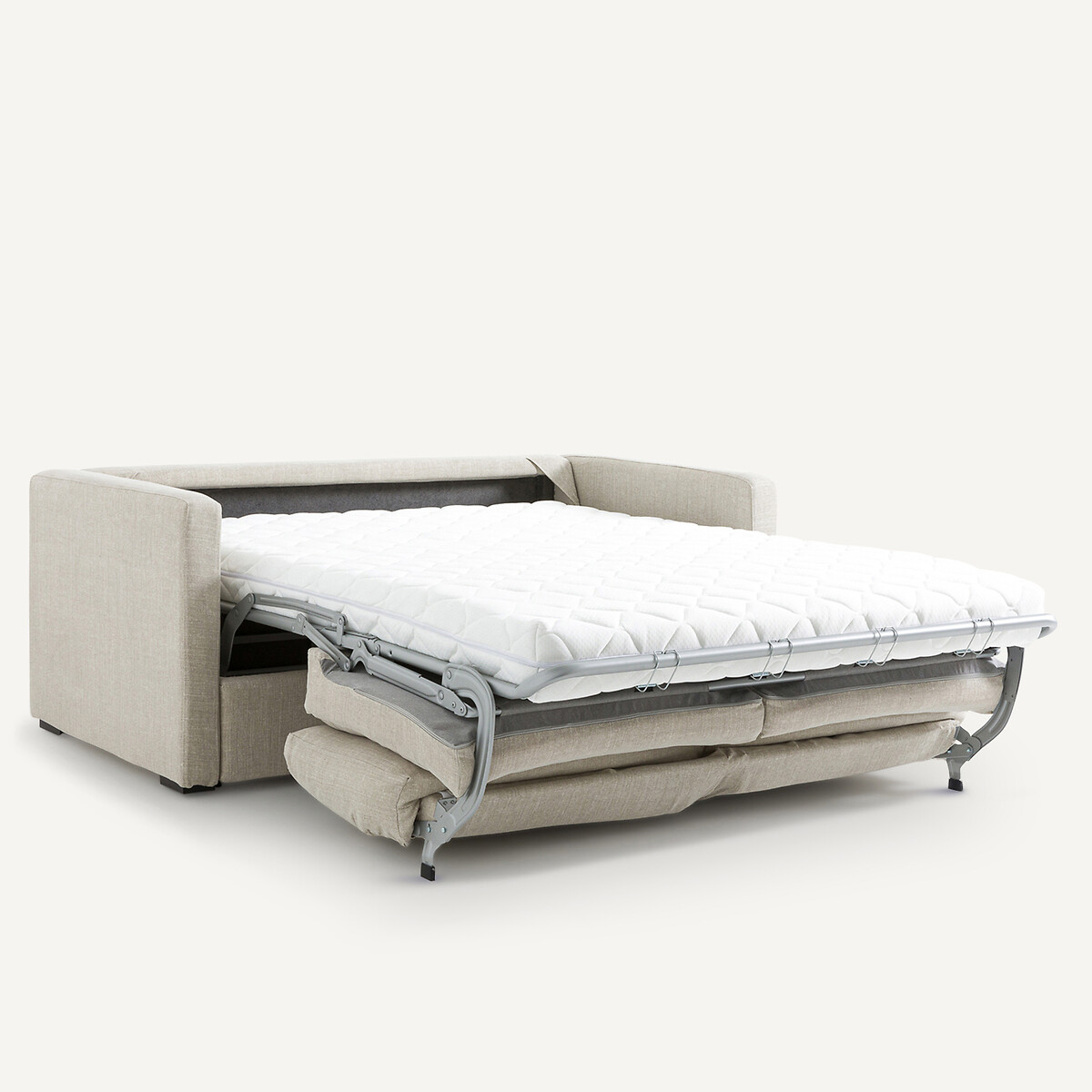 Canapé 3 places, convertible, en coton/lin, Néo Kinkajou beige, AM.PM