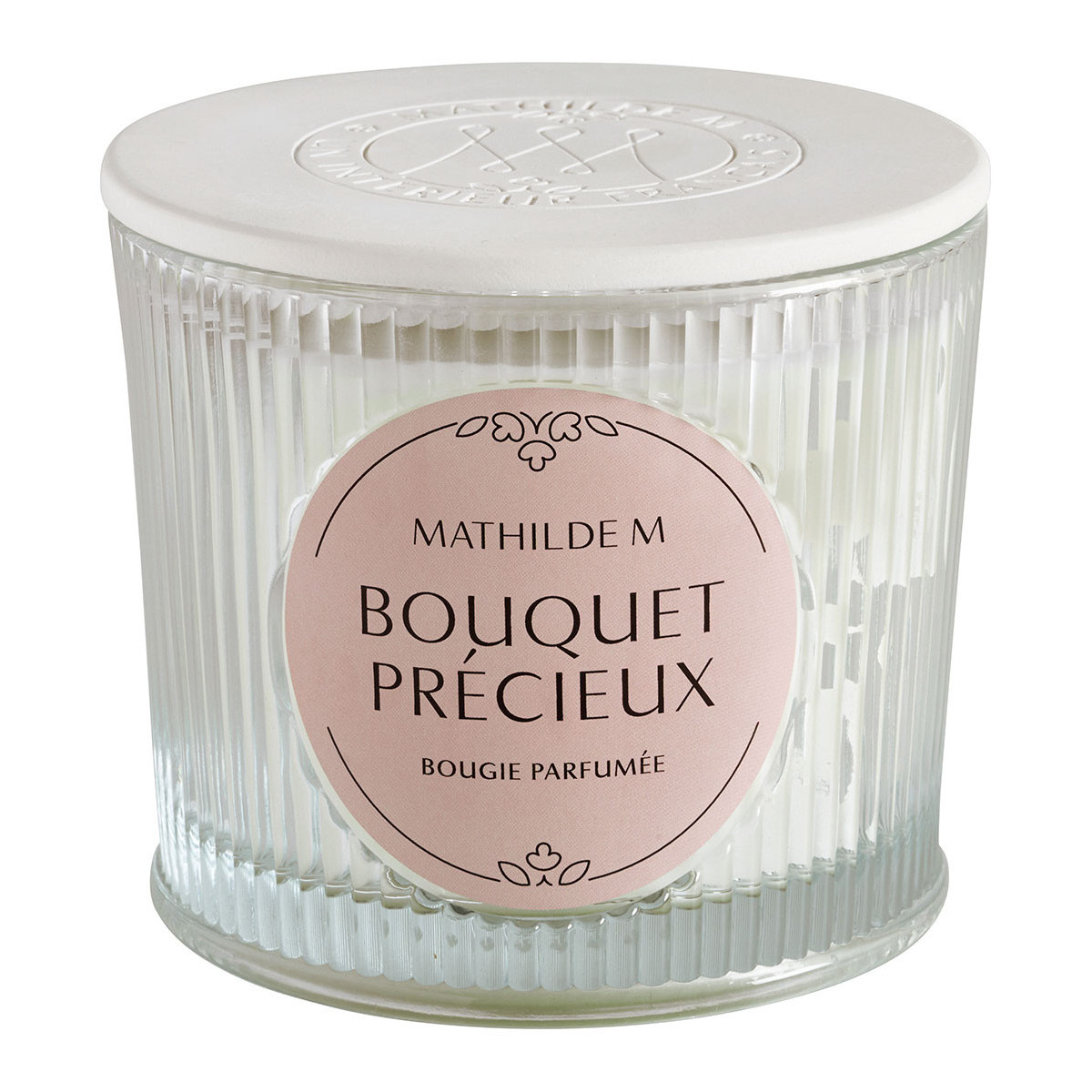 Bougie parfumée 400 g - Bouquet Précieux blanc, MATHILDE M