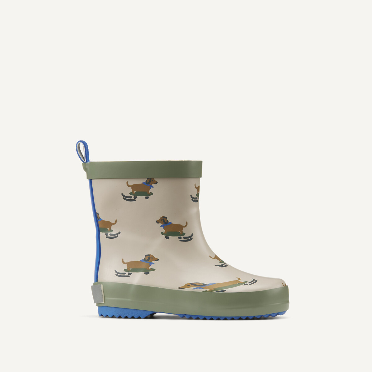 Kids Dog Print Wellies beige, LA REDOUTE COLLECTIONS
